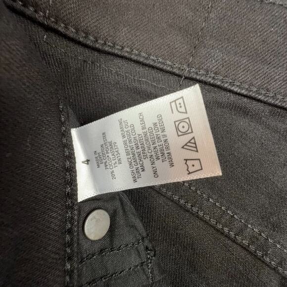 Aeropostale High Rise Flare Jeans Black 4 Stretch Twill Flattering Fit - Picture 8 of 8